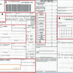 DHL list przewozowy z danymi nadawcy, odbiorcy i szczegółami przesyłki.