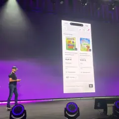 Prezentacja aplikacji InPost marketplace z produktami dla psów.