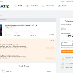 Nowa era kody rabatowe: pole do wpisania kodu zniżkowego na stronie podsumowania zamówienia.