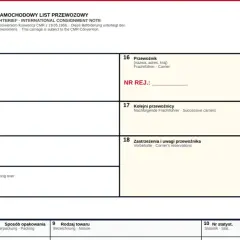 Międzynarodowy samochodowy list przewozowy, czyli dokument CMR, zawiera dane nadawcy, odbiorcy, miejsca przeznaczenia, przewoźnika i szczegóły dotyczące towaru.