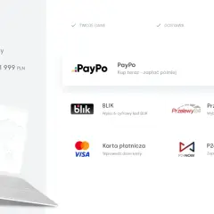 Wybierz PayPo, Przelewy24 lub inną metodę płatności za sprzęt elektroniczny.