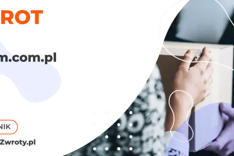 Zwrot do Bytom.com.pl. Poradnik WygodneZwroty.pl. Dwie osoby przekazują sobie paczkę.