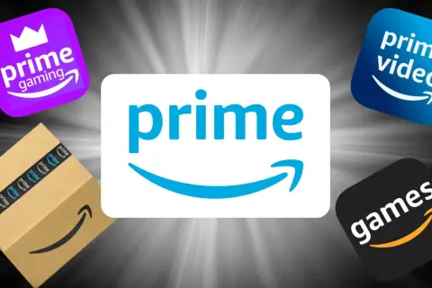 Logo Amazon Prime, Prime Gaming, Prime Video i Prime Games. Czy subskrypcja jest płatna? Tak, Amazon Prime to płatna usługa.