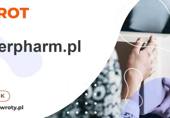 Zwrot do superpharm.pl. Poradnik WygodneZwroty.pl. Dwie osoby przekazują sobie paczkę.