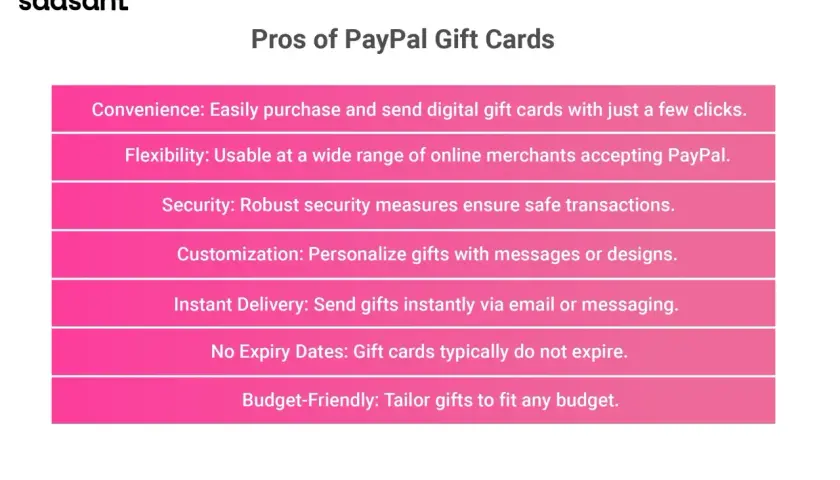 Zalety karty podarunkowej PayPal: wygoda, elastyczność, bezpieczeństwo, personalizacja, natychmiastowa dostawa, brak dat ważności i przyjazność dla budżetu.