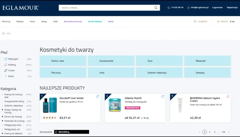E-glamour.pl: kosmetyki do twarzy, kremy, sera, maseczki. Sprawdź aktualne promocje i znajdź swój e glamour kod rabatowy!