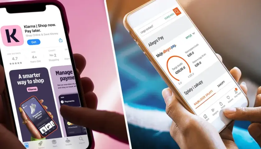 Aplikacje Klarna i Allegro Pay na smartfonach. Czy paypo wpływa na zdolność kredytową? Sprawdź, jak płatności odroczone kształtują Twoją historię finansową.