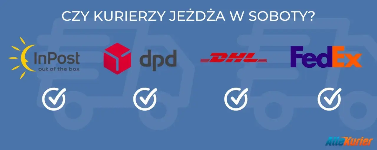 DPD dostawa w sobotę? Sprawdź, czy kurierzy InPost, DHL i FedEx również dostarczają paczki w weekend.