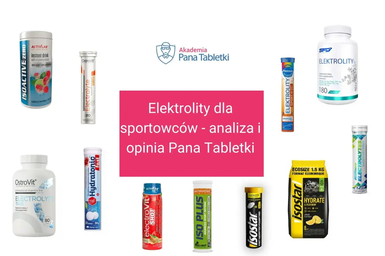 różne formy elektrolitów dla sportowców