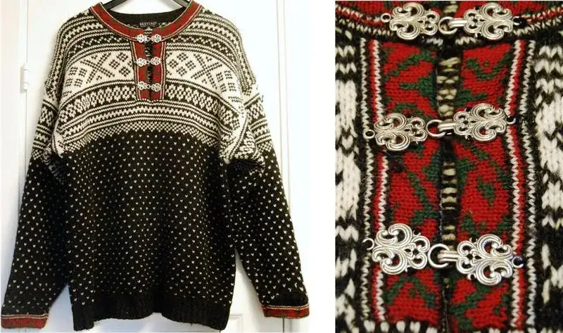 Tradycyjny norweski sweter wzory