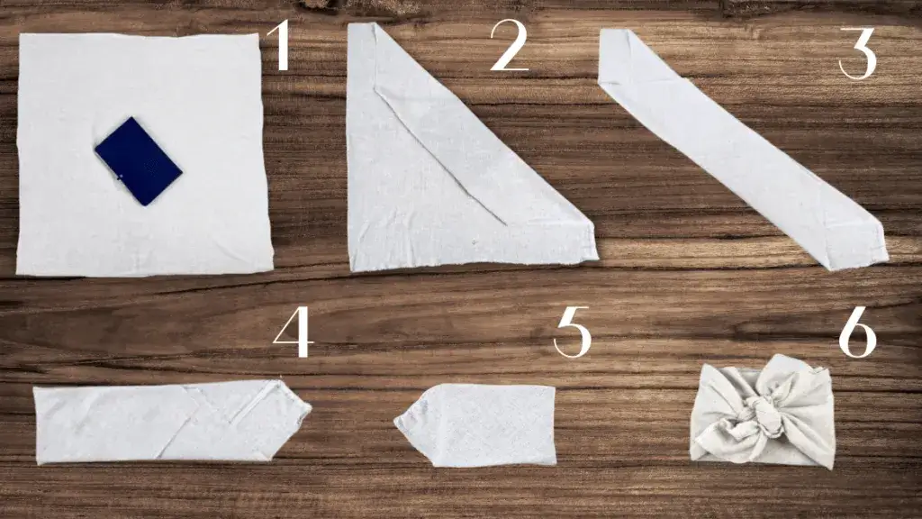 Furoshiki tutorial, pakowanie prezentów w tkaninę